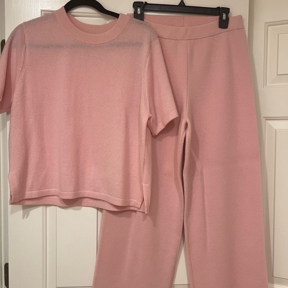Kilte Collection Pink Cashmere Liz Set Top and Pants Size 2